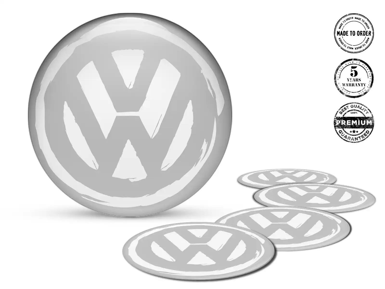 VW Pegatinas de Cúpula Edición Etiquetas de Emblemas de Resina